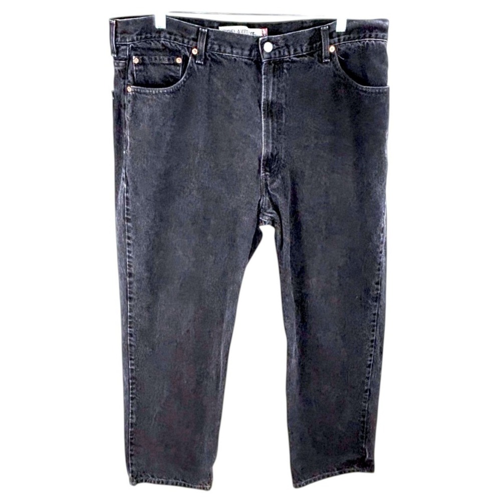 Levi's 550 Jeans Mens 42x29  Faded Black Wash Relaxed Fit Tapered‎ Classic Indie